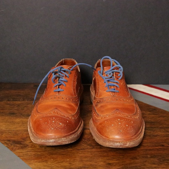 Allen Edmonds Wingstop McTavish Oxford Wingtip Brown Leather Shoes US Men's 10 D - Picture 2 of 6